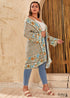 Women's Chic Plus Size Lotus Boho Kimono Dress